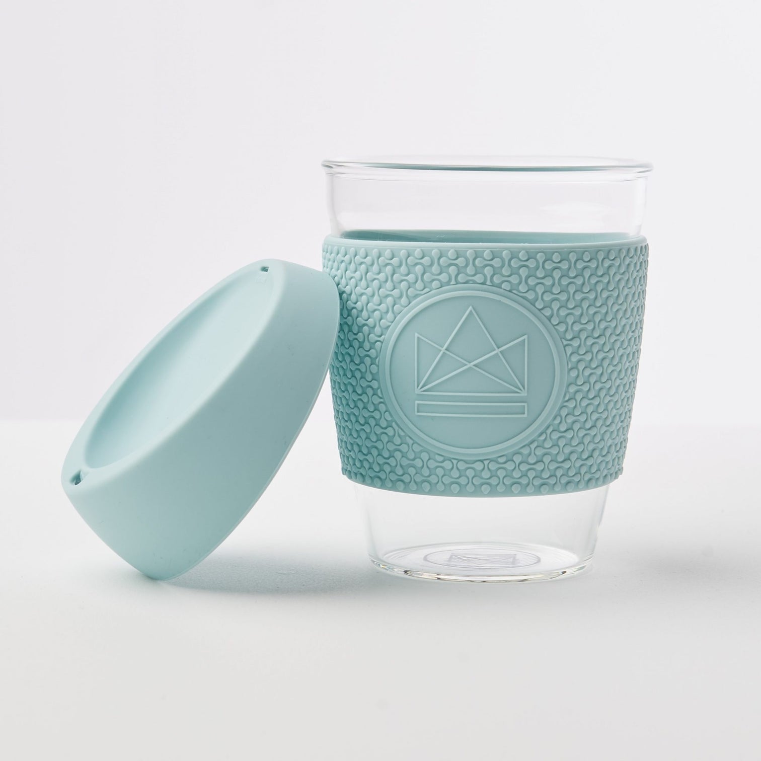 Reusable Glass Coffee Cup - Sea Breeze | Life Before Plastic